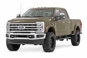 Ford F-350 Super Duty Pocket Fender Flares - Rough Country - T9 Marsh Gray - '23-'26 Ford F-350 Super Duty Pocket Fender Flares - Rough Country - T9 Marsh Gray - '23-'26